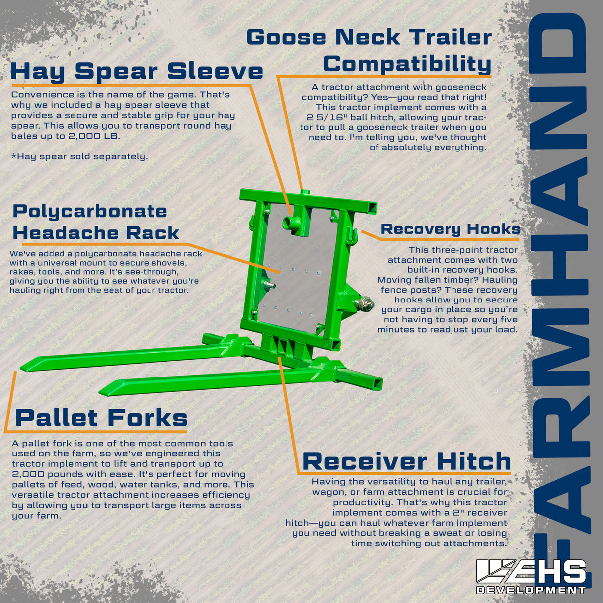 Farmhand 3 Point 6-in-1 Tractor Attachment