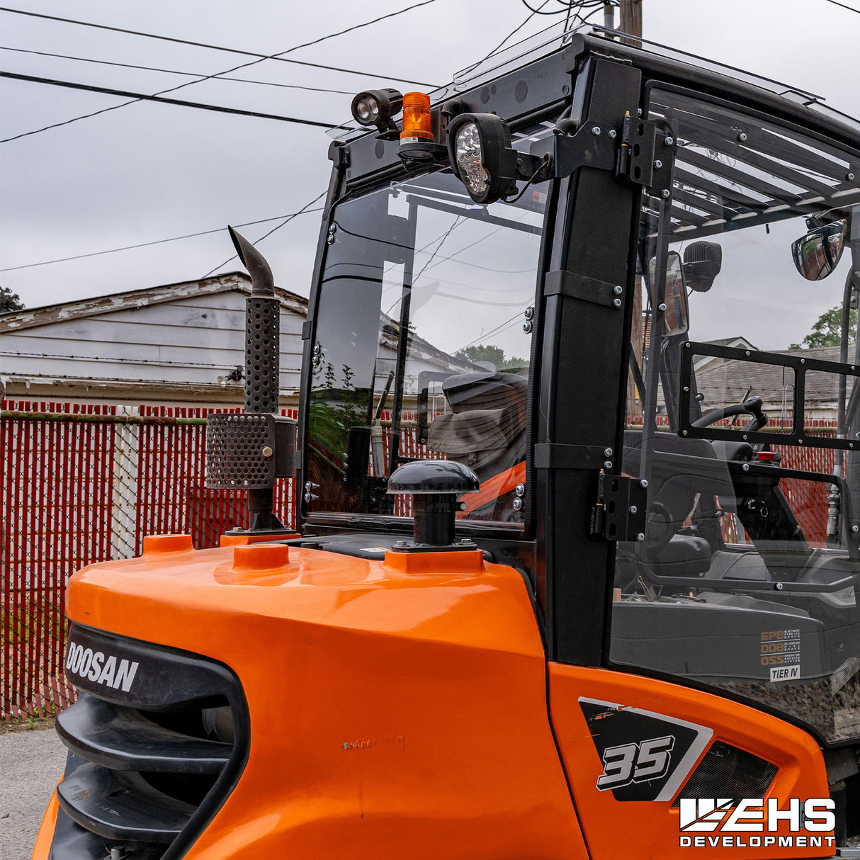 Doosan Forklift Rear Windshield